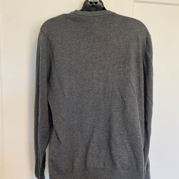 Grey Long Sleeve Button Up Winter Cardigan With Pockets Women's Size‎ Medium - Picture 3 of 3